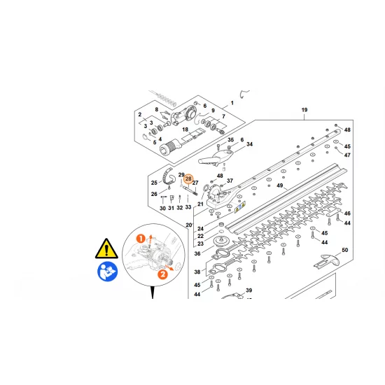 STIHL  Trzpień ryglujący 4243 642 4500